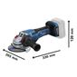 Esmerilhadeira Angular Bosch 4.1/2" 18V Sem Bateria