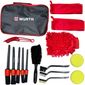 Kit Limpeza Automotiva De 16 Peças Com Estojo Wurth