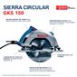 Serra Circular Bosch GKS 150 1500W 220V Com Bolsa Serra Circular Bosch GKS 150 1500W 220V Com Bolsa