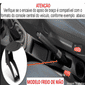 Apoio Braço Renault Logan/Sandero 2007 a 2023 Preto C/Linha Preta Para Veículos Com Console Central
