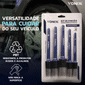 Kit de Pincéis Detalhamento Automotivo Interno Vonixx 5pçs Kit de Pincéis Detalhamento Automotivo Interno Vonixx 5pçs
