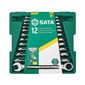 Jogo Chaves Combinada com Catraca 8 a 19mm 12pçs Sata