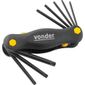 Jogo Chave Torx T9-T40 8 peças Tipo Canivete Vonder