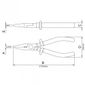 Alicate Bico Chato Isolado 1.000 V 6" Tramontina PRO 44006/106 Alicate Bico Chato Isolado 1.000 V 6" Tramontina PRO 44006/106