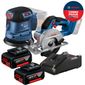 Combo Lixadeira Orbital 5" Com Serra Circular Bosch 5.1/2" + 2 Baterias 18v 4ah e Carregador