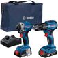 Combo Bosch Furadeira/Parafusadeira Impacto 18V+Chave Impacto 18V