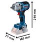 Chave Impacto Encaixe 1/2" Torque 45Kg 18V Sem Bateria