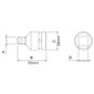 Adaptador para soquetes de impacto Tramontina 3/4" F x 1/2" M 44899/102 Adaptador para soquetes de impacto Tramontina 3/4" F x 1/2" M 44899/102