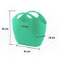 Bolsa Cesto Plástico Vonder 6199020000 20L Multiuso Verde