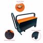Caixa Presto Laranja e Preta 5 Gavetas Com Rodas e Puxador 91803