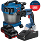 Combo Aspirador de pó e Parafusadeira Drywall + 2 Baterias 18v 4Ah e 1 Carregador