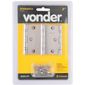 Dobradiça Para Porta 3" Niquelada - Vonder