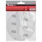 Conjunto Discos Lixa Com Velcro 5" (125mm) Grão 80 MTX 10pçs Conjunto Discos Lixa Com Velcro 5" (125mm) Grão 80 MTX 10pçs