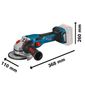 Esmerilhadeira Angular 4.1/2" 18V GWS 18V-15 C SB Bosch