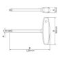 Chave Cabo T Ponta Trafix (Torx) T20 Tramontina PRO 44362/120