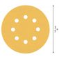 Disco Lixa Com Velcro Bosch 5" (125mm) 8 Furos Grão 240 2608900914