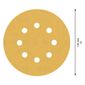 Disco Lixa Com Velcro Bosch 5" (125mm) 8 Furos Grão 180 2608900913