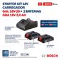 Kit 2 Baterias GBA 18V 2Ah + Carregador Bosch GAL18V-20 Bivolt