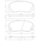 Pastilha Dianteira Kia Sportage 2.0 10/... Carens 2.0 07/...