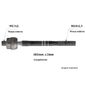 Barra Axial Direção Hidráulica Renault Clio Kangoo após 1999 Symbol 2009 a 2013