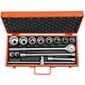 Maleta com Soquetes 3/4" 14 peças Milímetros Tramontina PRO 44861/414