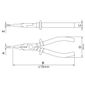 Alicate Meia Cana Isolado 1.000 V 6" Tramontina PRO 44004/106 Alicate Meia Cana Isolado 1.000 V 6" Tramontina PRO 44004/106