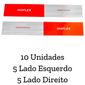 Kit 10 Faixas Refletivas para Caminhões 5cm x 30cm - Isoflex