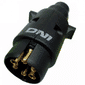 Tomada Completa 6 Polos (Nylon) 12v/24v  Conector+Tomada  Engate Carretinha - Reboque