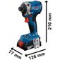 Combo Bosch Furadeira/Parafusadeira Impacto 18V+Chave Impacto 18V
