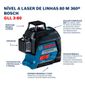 Nível Laser Vermelho Bosch GLL 3-80 80m 360º