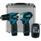 Combo 2 Parafusadeiras 12V + Maleta Alumínio Makita
