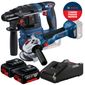 Combo Esmerilhadeira Angular + Martelete SDS  Bosch Com 2 Baterias 18v 4ah e Carregador