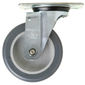 Rodizio Giratório Com Placa 4" X 1.1/4" PVC Cinza