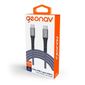 Cabo USB-C para USB-C 2.0 Revestimento Kevlar 2m Geonav