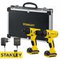 Combo Parafusadeira/Furadeira de Impacto + Parafusadeira 12V SCHI121S2FK-BR Stanley Combo Parafusadeira/Furadeira de Impacto + Parafusadeira 12V SCHI121S2FK-BR Stanley