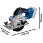 Combo Serra Circular Bosch Com 2 Baterias 18v 4ah e Carregador