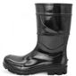 Bota PVC Preta Cano 28cm Sem Forro Tamanho 44/45 Cartom
