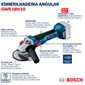 Combo Plaina + esmerilhadeira Angular Bosch Com 2 Baterias 18v 4ah e Carregador