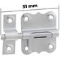 Tarjeta Trinco Fio Redondo Zincada 51mm Vonder Com Parafuso