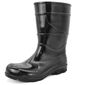Bota PVC Preta Cano 28cm Sem Forro Tamanho 41 Cartom