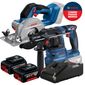 Combo Plaina + Serra Circular Bosch Com 2 Baterias 18v 4ah e Carregador