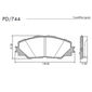 Pastilha Dianteira Toyota Rav4 Após 2006