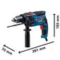 Furadeira Impacto 850W 220V V.V.R GSB 16 RE Bosch