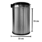 Lixeira Inox 10 Litros Com Tampa Abre e Fecha