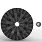 Roda Para Betoneira Eixo 43mm Ou 1" 350kg Fb Pneu