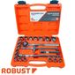 Jogo Soquete Estriado 8 A 32mm 1/2"" Catraca 22 Peças Robust
