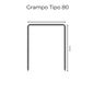Grampo Industrial Airfix 80/06 12,9x7mm Caixa 10.000pçs