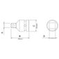 Adaptador para soquetes de impacto Tramontina 44899/101 - 1/2" F x 3/4" M Adaptador para soquetes de impacto Tramontina 44899/101 - 1/2" F x 3/4" M