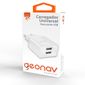 Carregador USB Universal Branco Geonav ESACW2