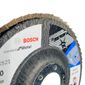 Disco Flap Bosch Standard Para Metal 4.1/2" (115mm) Grão 60 Disco Flap Bosch Standard Para Metal 4.1/2" (115mm) Grão 60